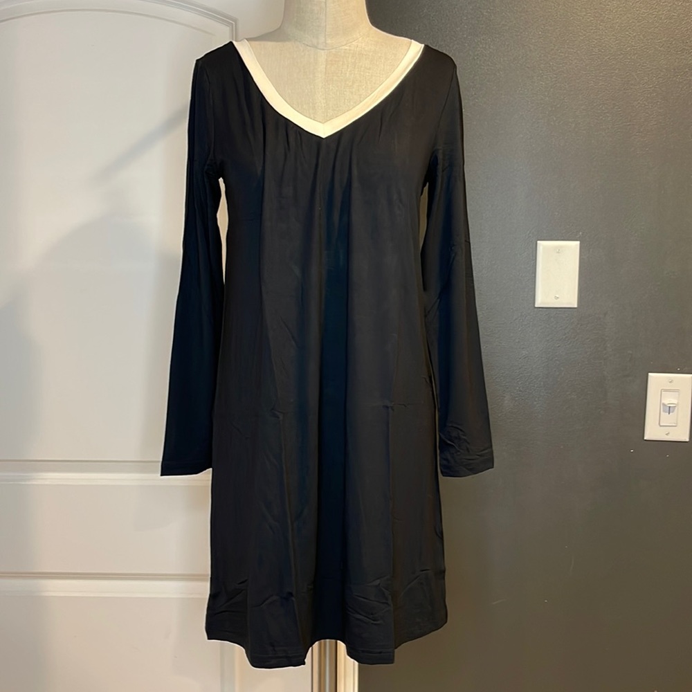 📦 Black and white midi dress (S-5|M-23|XXL-17)